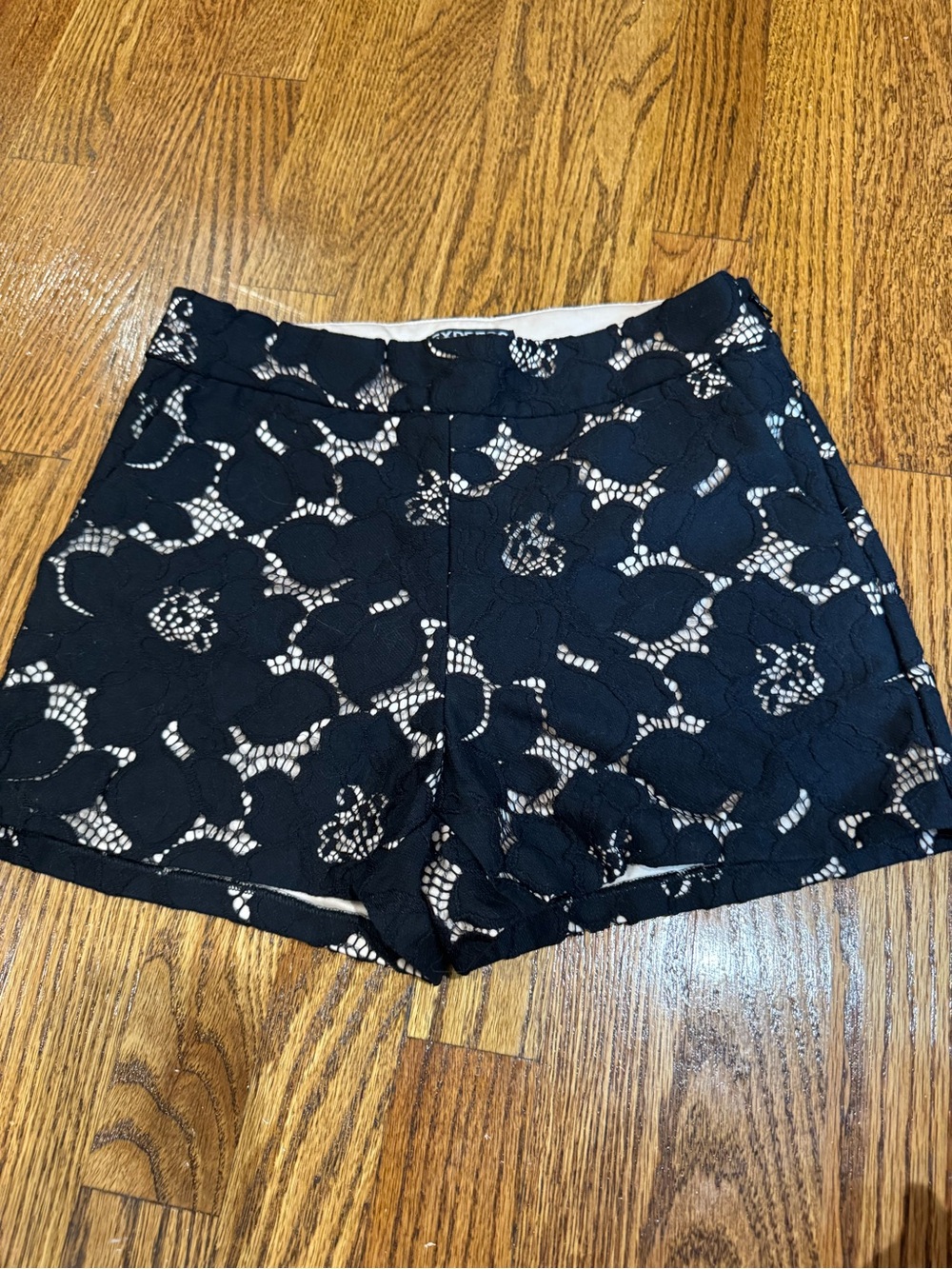 Express Black Lace Dress shorts size 4